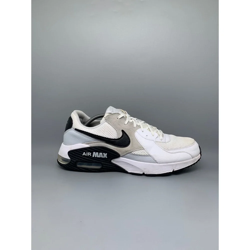 Nike Air Max Excee White Black Grey Running Shoes FN7304-100 Men's Sz 12